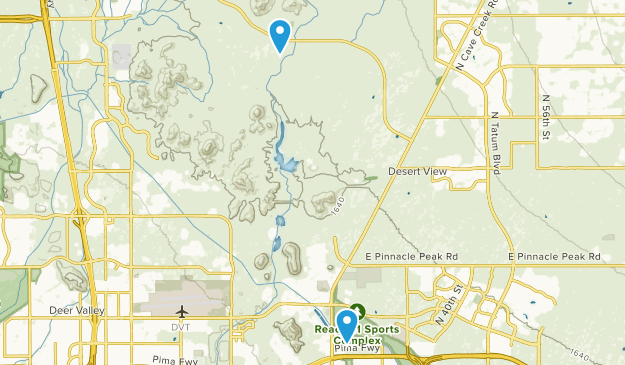 Desert View, Arizona Map