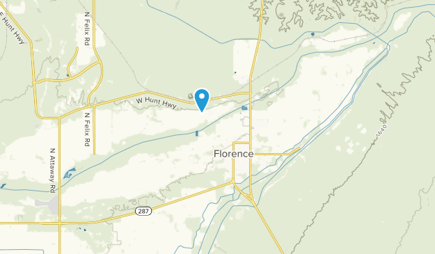 Florence Gardens Mobile Home Park, Arizona Map