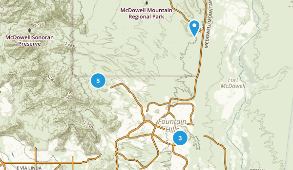 Fountain Hills, Arizona Map