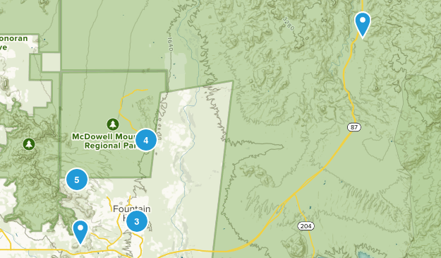 Fountain Hills, Arizona Map