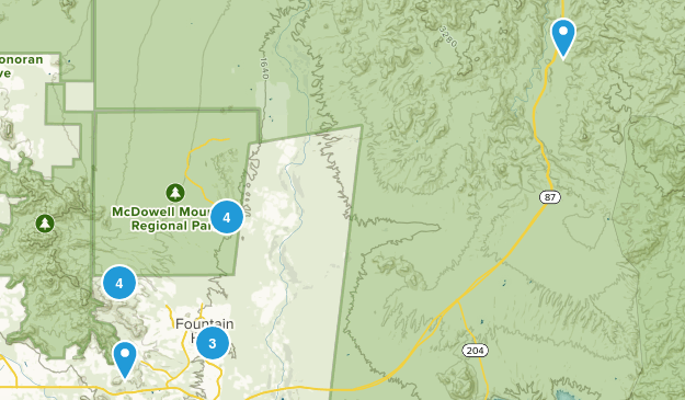 Fountain Hills, Arizona Map
