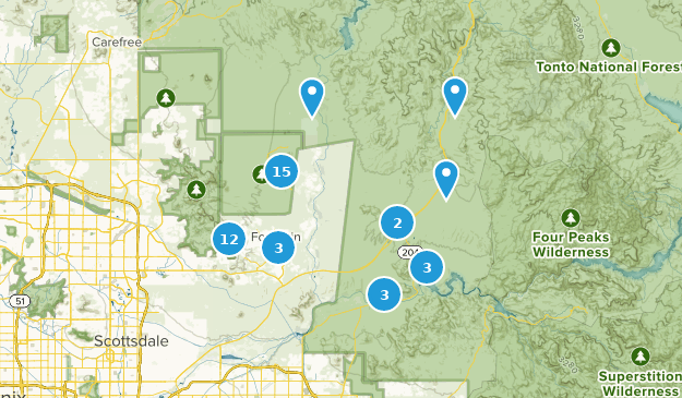 Fountain Hills, Arizona Map