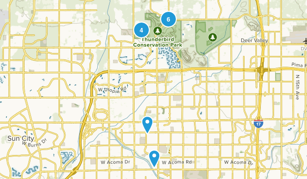 Glendale, Arizona Map
