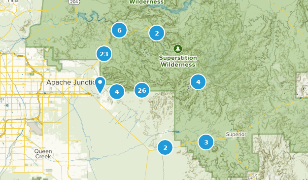 Gold Canyon, Arizona Map