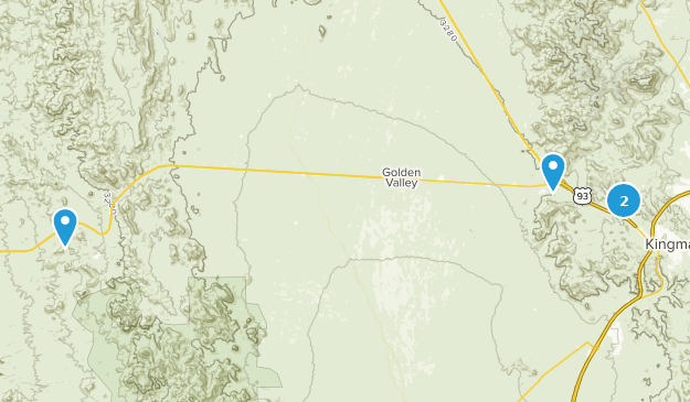 Golden Valley, Arizona Map