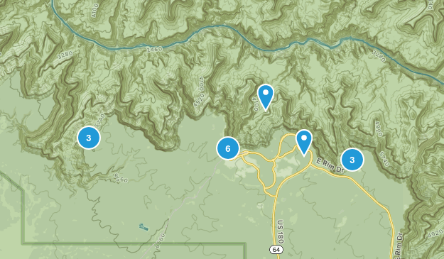 Grand Canyon Village, Arizona Map