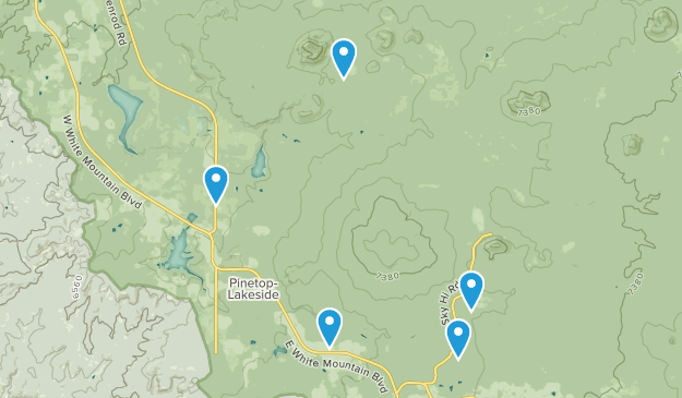 Lakeside, Arizona Map