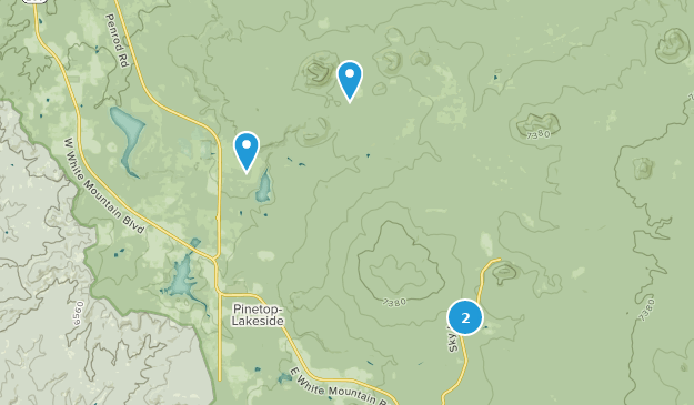 Lakeside, Arizona Map