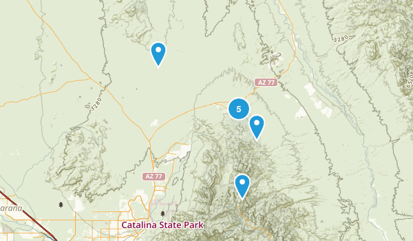 Oracle, Arizona Map