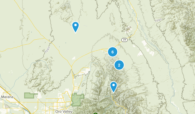 Oracle, Arizona Map