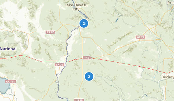 Parker, Arizona Map