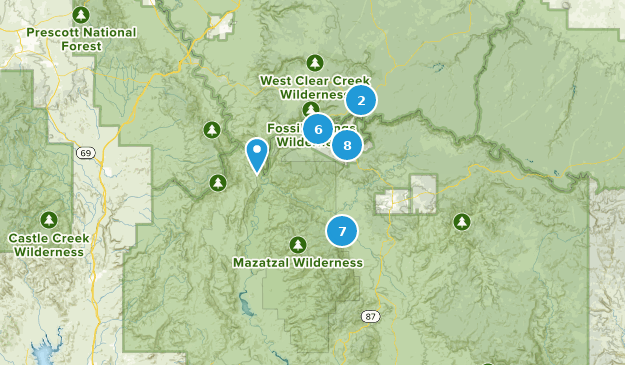 Pine, Arizona Map