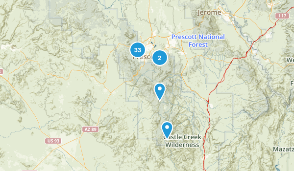 Prescott, Arizona Map