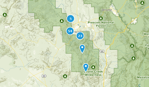 Prescott, Arizona Map