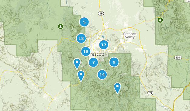 Prescott, Arizona Map