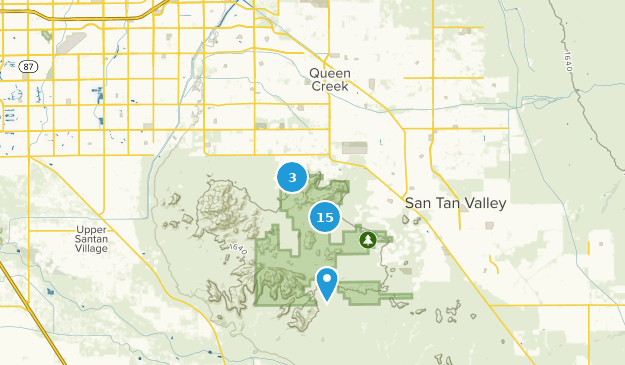 Queen Creek, Arizona Map