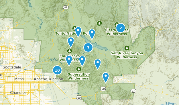 Roosevelt, Arizona Map