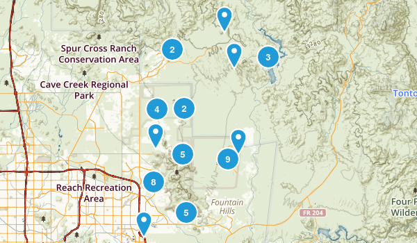 Scottsdale, Arizona Map