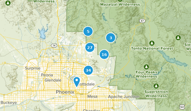 Scottsdale, Arizona Map