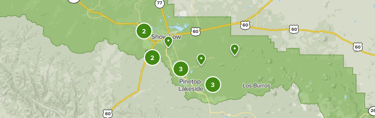 Show Low Arizona Map Best Trails In Show Low | Alltrails