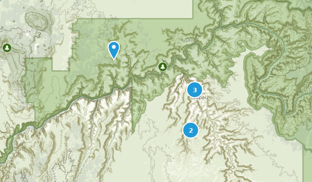 Supai, Arizona Map