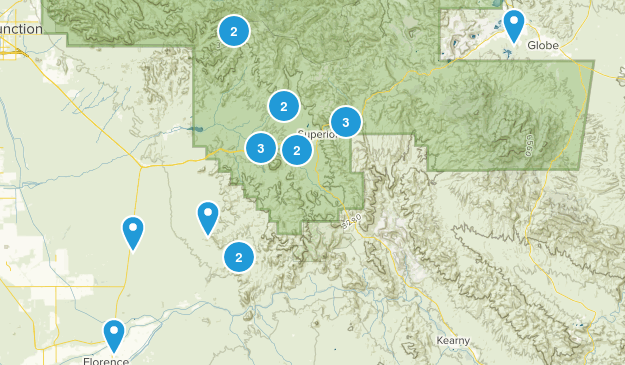 Superior, Arizona Map