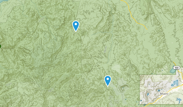Top-of-the-World, Arizona Map