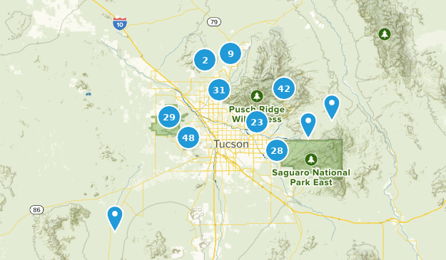 Tucson, Arizona Map