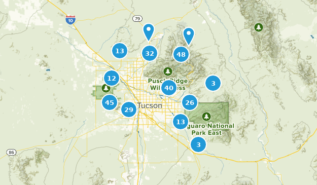 Tucson, Arizona Map