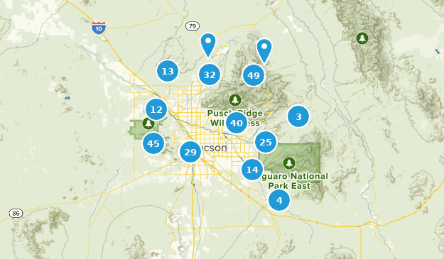 Tucson, Arizona Map