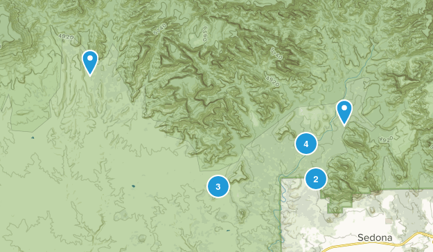 West Sedona, Arizona Map