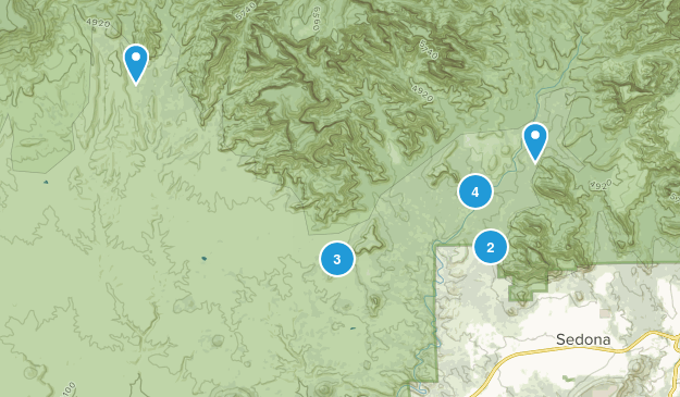 West Sedona, Arizona Map