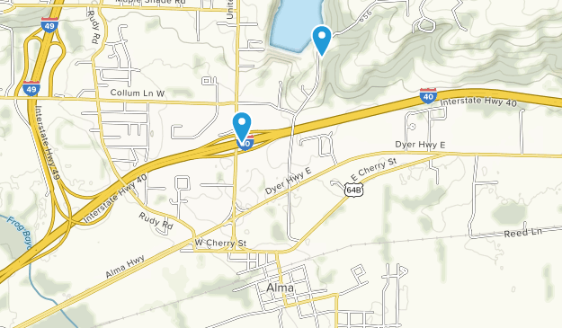 Alma, Arkansas Map