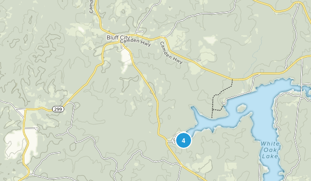 Bluff City, Arkansas Map