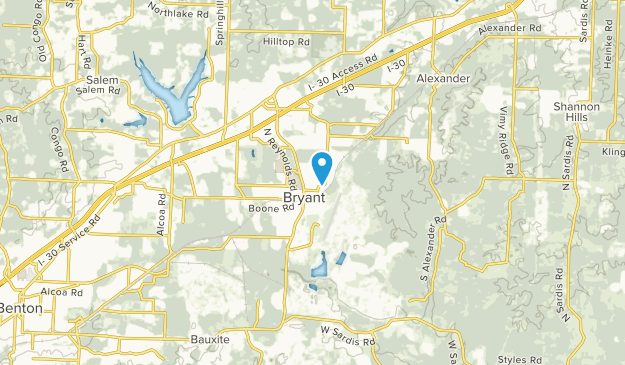 Bryant, Arkansas Map