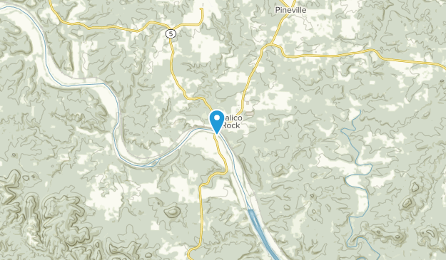 Calico Rock, Arkansas Map