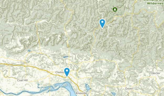 Clarksville, Arkansas Map