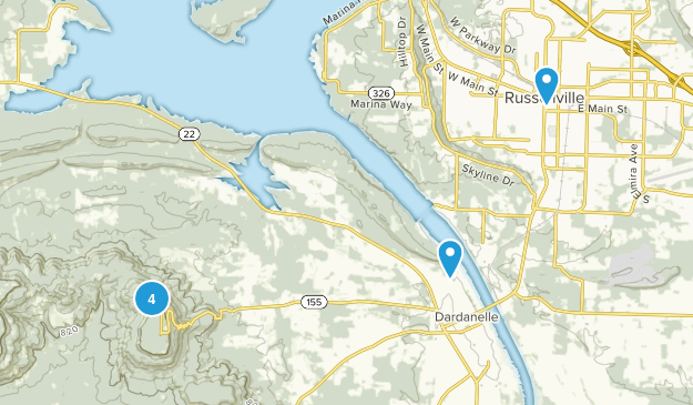 Dardanelle, Arkansas Map