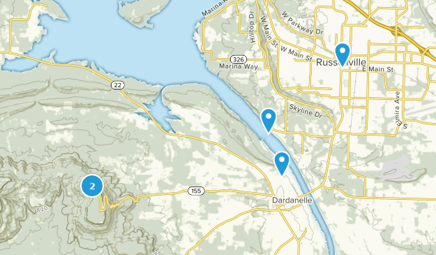 Dardanelle, Arkansas Map