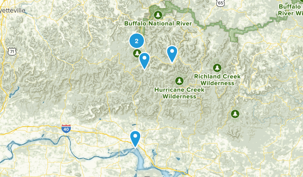 Deer, Arkansas Map