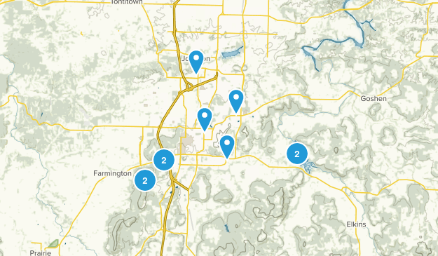 Fayetteville, Arkansas Map