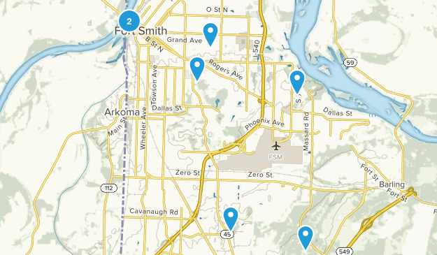 Fort Smith, Arkansas Map