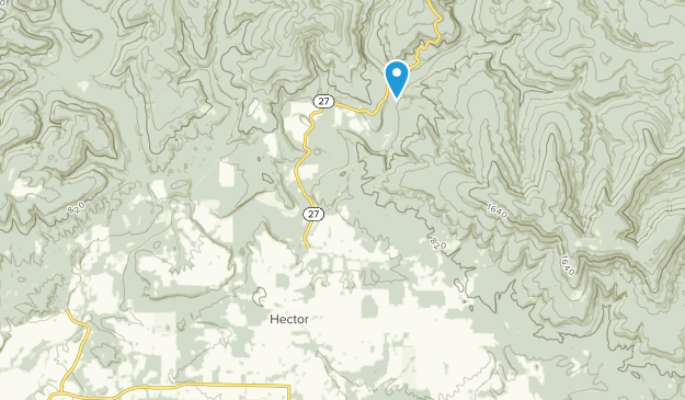 Hector, Arkansas Map