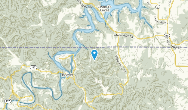 Holiday Island, Arkansas Map
