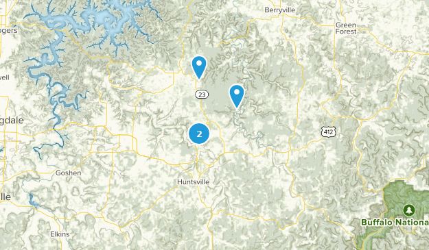 Huntsville, Arkansas Map