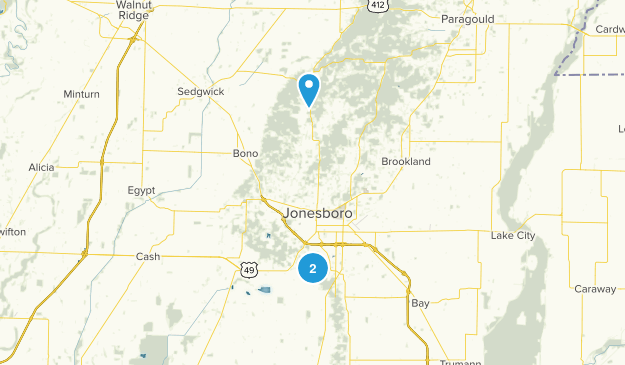 Jonesboro, Arkansas Map