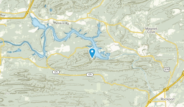 Lake Catherine State Park, Arkansas Map