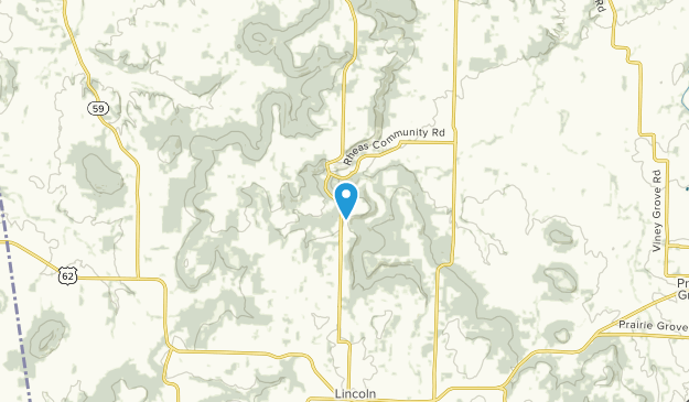 Lincoln, Arkansas Map