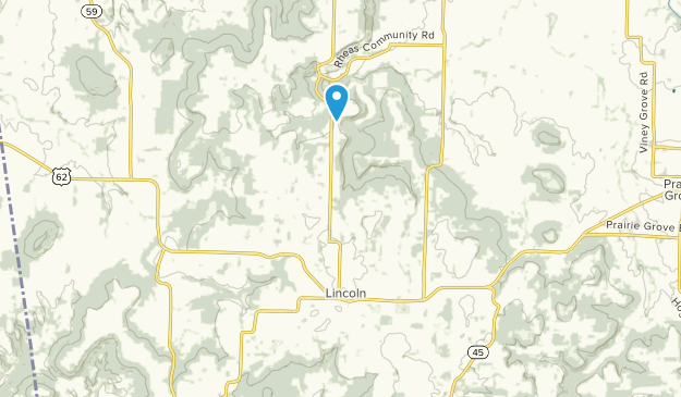Lincoln, Arkansas Map