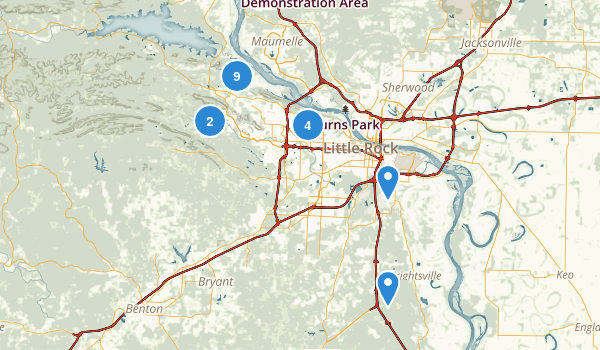 Little Rock, Arkansas Map